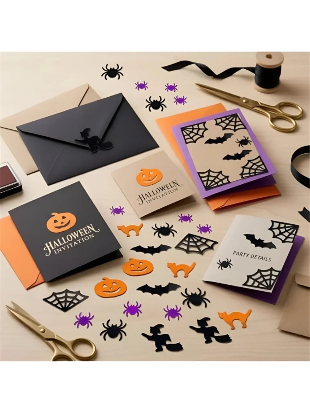 Halloween Confetti Decorations – 1000PCS 45g Foil Table Scatter with Pumpkins